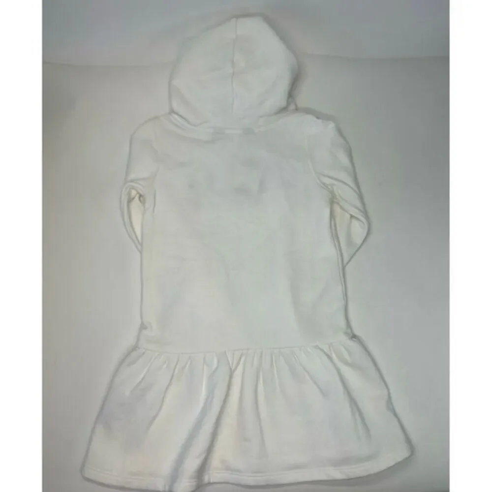 Polo Ralph Lauren Girls‎ White Dress With Blue Polo Logo Size 4/4T